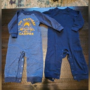 Carter's two long sleeve jumpers size 18 month Baby boy clothes lot